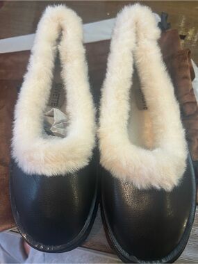 Women's Black Slip-On Loafers